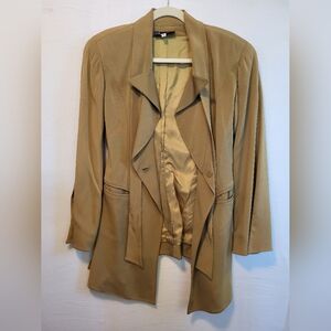 Vintage Claude Montana Paris Blazer Size 42/8 Muted Chartreuse Color